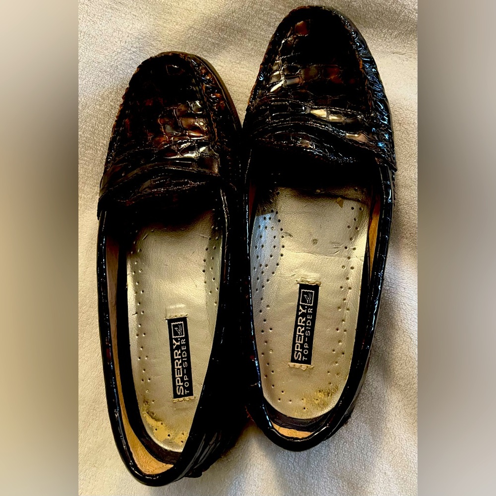 Sperry Brown Croc Loafers